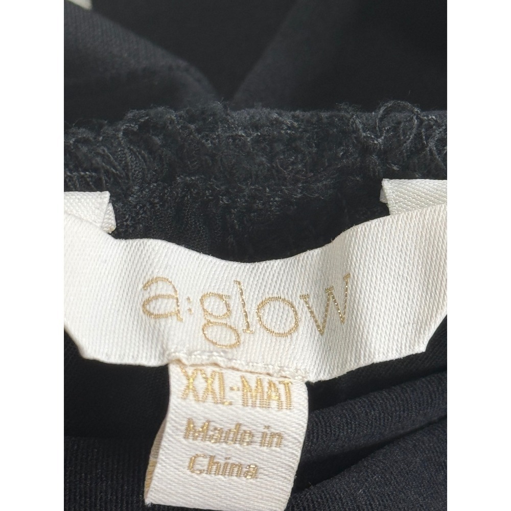 A:Glow Maternity Black Full Coverage Belly Band Shorts XXL-MAT WM81X005RS1 - Picture 6 of 14